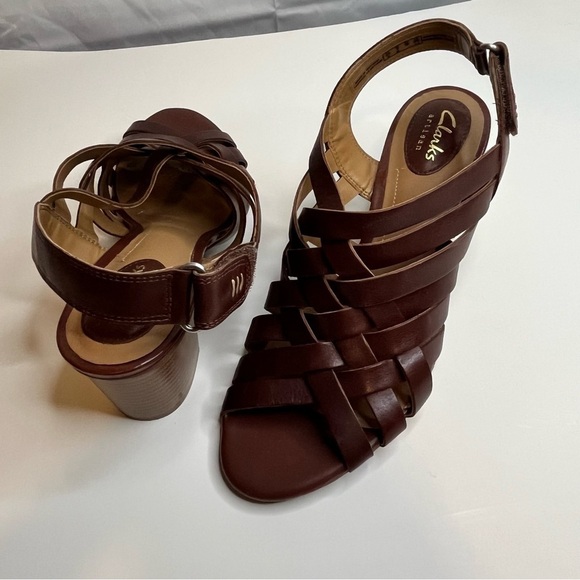 CLARKS, Ralene, Artisan, Women’s, Lusters Open Toe, Back Strap, Size 8M - Picture 4 of 16